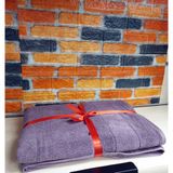 Özdilek Svv Border Büyük Boy Banyo Havlusu (89x173) - Orchid (Orkide Lilası)