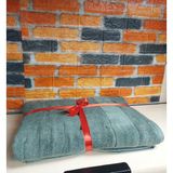 Özdilek Svv Border Kalın ve Süper Emici Yeni Seri Banyo Havlusu (76X147) - Fern Green (Yeşil) - 76 x 147 cm