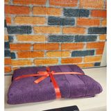 Özdilek Svv Border Kalın ve Süper Emici Yeni Seri Banyo Havlusu (76X147) - Mulberry (Karadut) - Mor - 76 x 147 cm