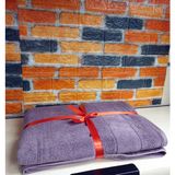 Özdilek Svv Border Kalın ve Süper Emici Yeni Seri Banyo Havlusu (76X147) - Orchid (Orkide Lilası) - 76 x 147 cm