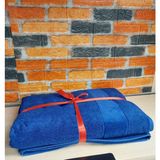 Özdilek Svv Border Kalın ve Süper Emici Yeni Seri Banyo Havlusu (76X147) - Persian Blue (Saks Mavisi) - 76 x 147 cm