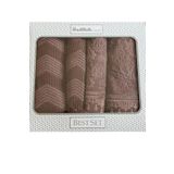 Özdilek Tapetto Best Set (4 Parça) Hamam Takımı Kahve-Kahve