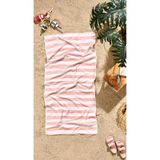 Özdilek Tarzy Line Nakışlı Plaj Havlusu 70X150 Cm Mercan