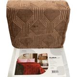 Özdilek Tek Kişilik Battaniye Trendy Art Deco Light Brown - 160 x 220 cm - Açık Kahve