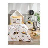 Özdilek Tek Kişilik (Çarşafı Lastikli) Nevresim Takımı Builder Sarı