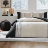 Özdilek Tek Kişilik Fitted Çarşaf Ranforce Nevresim Takımı Cool Line Bej
