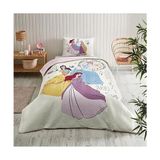 Özdilek Tek Kişilik Lisanslı Ranforce Kapitone Nevresim Takımı Princess Time Krem - 160 x 220 cm - Antrasit