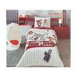 Özdilek Tom&jerry Team Tek Kişilik Lisanslı Nevresim Takımı Ranforce - Kırmızı - 160 x 220 cm