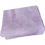 Özdilek Trendy Art Deco Çift Kişilik Battaniye Meltem 220X240 - 220 x 240 cm - Açık Lila
