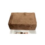 Özdilek Trendy Embos 155x220 cm Art Deco Light Brown Tek Kişilik Battaniye