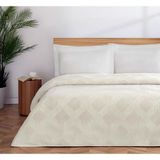 Özdilek Trendy Embos Tek Kişilik BATTANIYE(155X220)-ART Deco Kemik - Bej - 155 x 220 cm