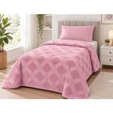 Özdilek Trendy Embos Tek Kişilik BATTANIYE(155X220)-ART Deco Menekşe - Pembe - 155 x 220 cm