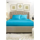 Özdilek Trendy Fitted Turkuaz 100x200 cm Tek Kişilik Çarşaf Takımı