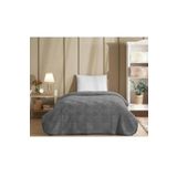 Özdilek Trendy Tek Kişilik Battaniye Art Deco 155*220 Cm Koyu Gri