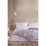 Özdilek Trioline Çift Kişilik Lastikli Fitted Çarşaf Nevresim Takımı Mor - 200 x 220 cm