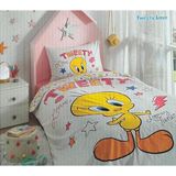 Özdilek Tweety Love Tek Kişilik Lisanslı Nevresim Takımı Ranforce - Sarı - 160 x 220 cm