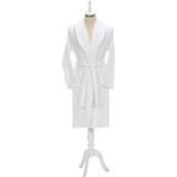 Özdilek Unisex Beyaz Şalyaka Bornoz - S - M