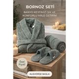 Özdilek Unisex Bornoz Seti Zümrüt S-M, S/M, Kerman012896, yeşil, üniseks-yetişkin