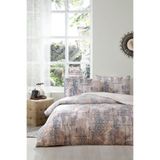 Özdilek Vintage Rug Krem İndigo Çift Kişilik Soft Life Saten Nevresim Takımı