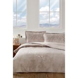 Özdilek White Sakura Battal Boy Lastikli Fitted Çarşaf Nevresim Takımı - Bej