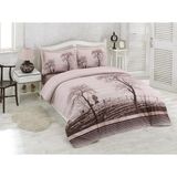 Özdilek Wood Tek Kişilik Lastikli Fitted Çarşaf Nevresim Takımı - 160 x 220 cm - Kahve