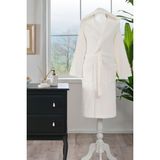 Özdilek Woven Kapüşonlu Bornoz - Krem