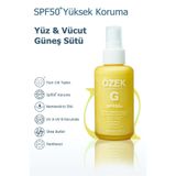 Özek G SPF50+ Yüksek Koruyucu Nemlendirici Güneş Sütü 100 ml
