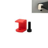 Özel 3D Baskı Mengene (Modüler Masa Düzenleyiciler Kablo Tutucu, Bardak Tutucu, Kalemlik, Tepsi, Kulalık Askısı, Telefon Tutucu, 2'li Askı Için Ek Aparattır!) (kırmızı)