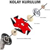Özel 6 Bıçaklı 6t Manganeseli Çelik Çim Biçme Tırpan Ucu Aparat Bıçağı