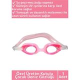 Özel Ayarlanabilir Kayışlı Su Geçirmez Uv Koruma Silikon Plastik Antifog Kutulu Çocuk Deniz Gözlüğü