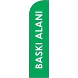 Özel baskılı Yelken Bayrak (YEŞİL ) - Yeşil - 1 Adet