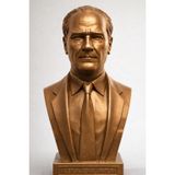 Özel Boyama ve Detaylı 3D Baskı 15 cm Atatürk Heykeli Masaüstü Dekoratif Hediyelik