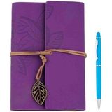 Özel El Yapımı Deri Kapaklı Eskitme Sayfa Defter & Özel Kalem Hediyeli – Vintage Nostaljik Günlük, Anı, Hatıra, Ajanda Özel Gün Hediyesi - MOR