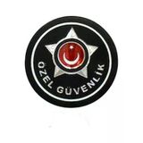 Özel Güvenlik 3D Şapka Arması, Yeni Model Tip, Standart Ölçü,