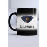 Özel Güvenlik Kupa Bardak Sihirli - 1 Adet - 300 ml - Siyah