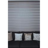 özel jaluzi Antrasit Etek Dilimli Mikro Pliseli Stor Zebra Perde 200x240, 572