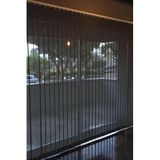 özel jaluzi Antrasit Screen Kumaş Dikey Perde 190x220 cm Döndürülebilen Tam Açık Kapalı, 497