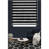 özel jaluzi İthal Siyah Düz Zebra Stor Perde 200x240 cm, 433
