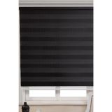 özel jaluzi Özel Jaluzi Siyah Bambu Kumaş Zebra Stor Perde Etek Dilimsiz 1. Kalite 200x250, 496