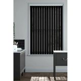 özel jaluzi Özel Jaluzi Siyah Screen Kumaş Dikey Perde 200x220 cm Döndürülebilen Tam Açık Ya Da Tam Kapalı, 467