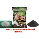 Özel Karışım Iç ve Dış Mekan Bitki Toprağı 5 Litre Çiçek Toprağı Perlit ve Solucan Gübresi Hediye