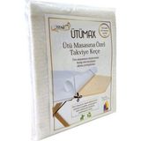 Özel Keçe Ütü Masası Koruyucu 43X130, Kaymaz ve Dayanıklı Tasarım - Ahşap - Bej - Siyah - Seçenek 1