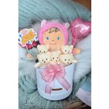 Özel Kutuda Uyku Arkadaşı Bebeto Peluş Bebeği İle Yeni Doğan Hediye Seti- Babyshower, Yenidoğan Hediyesi
