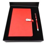 Özel Kutulu 16 gb Usb'li Defter Dokunmatik Roller Kalem Seti