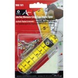 Özel Lastik Mezura, Çizgi Taşı Ve Toplu Iğne Seti, 150 Cm 6 Inch Mezura 900 101 - Renkli