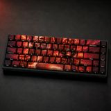 Özel Lol Panda Annie 68 Tuş Pbt Cherry Profil Boya Süblimasyon Yan Baskılı Mekanik Klavye Keycaps Tuş Başlıkları