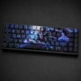 Özel Lol Snow Moon Ahri 68 Tuş Pbt Cherry Profil Boya Süblimasyon Yan Baskılı Mekanik Klavye Keycaps Seti