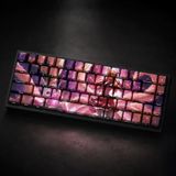 Özel Lol Star Guardian Ahri 68 Tuş Pbt Cherry Profil Boya Süblimasyonlu Mekanik Klavye Keycaps Seti