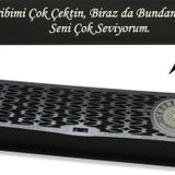 Özel Mesaj Yazılı Siyah Ahşap Elegance Hediye Tesbih Kutusu - M1