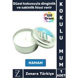 Özel Metal Kutu Arınma Huzur Meditasyon Yoga Esans Sakinlik Veren Dekoratif Oda Kokusu Mum 120 Gram - Çok Renkli